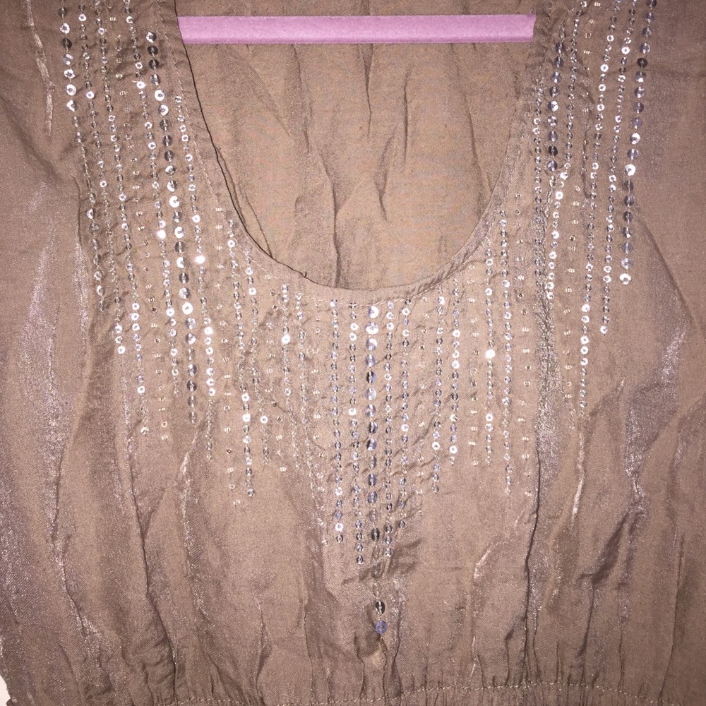 Taupe sequin tunic